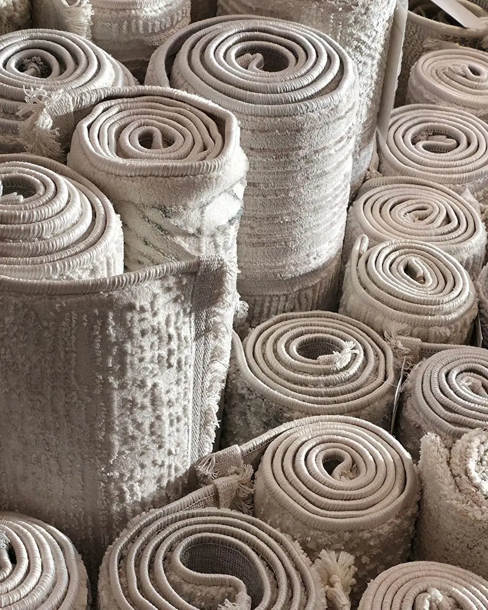 Yıkamaya hazır rulo halılar — Zerda Halı Yıkama